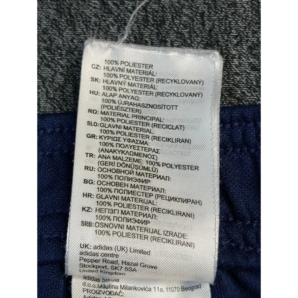 Adidas Aeroready Soccer Training Pants Mens Medium Navy Blue 3-Stripe‎ Track